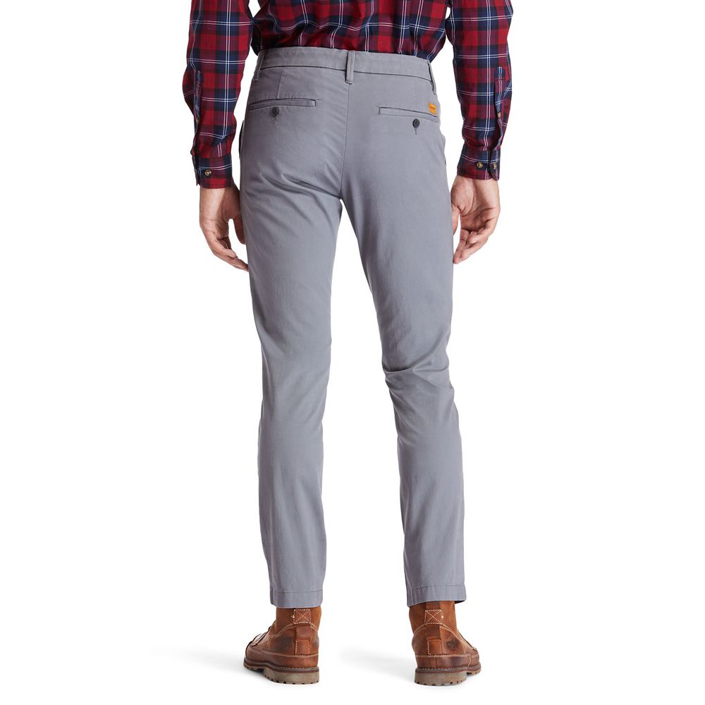 Pantalones Timberland Argentina Hombre - Sargent Lake Slim Stretch Chino - Gris - JBHZVG-273